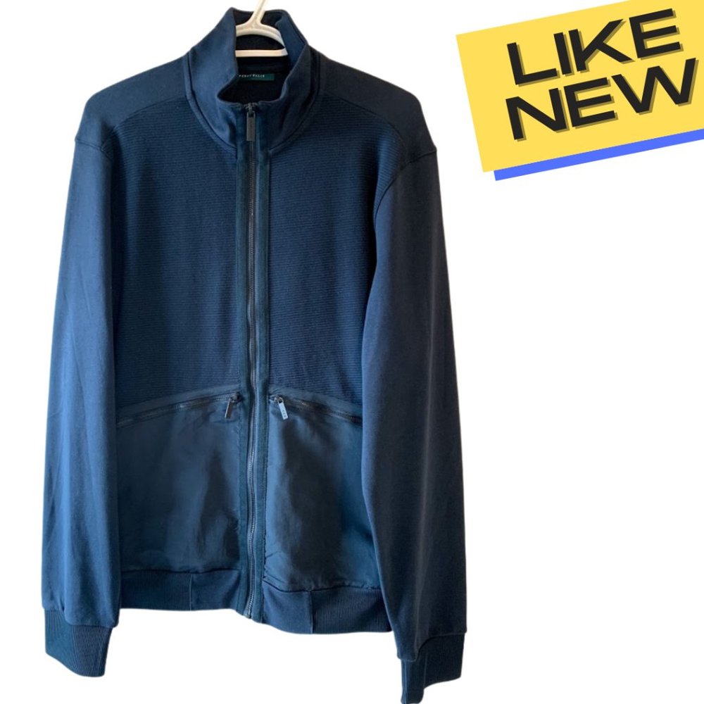 Perry Ellis - Cotton Blend Zip Jacket